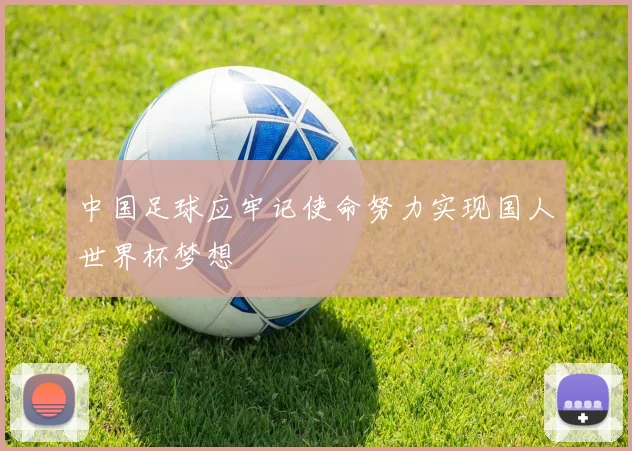 中国足球应牢记使命努力实现国人世界杯梦想